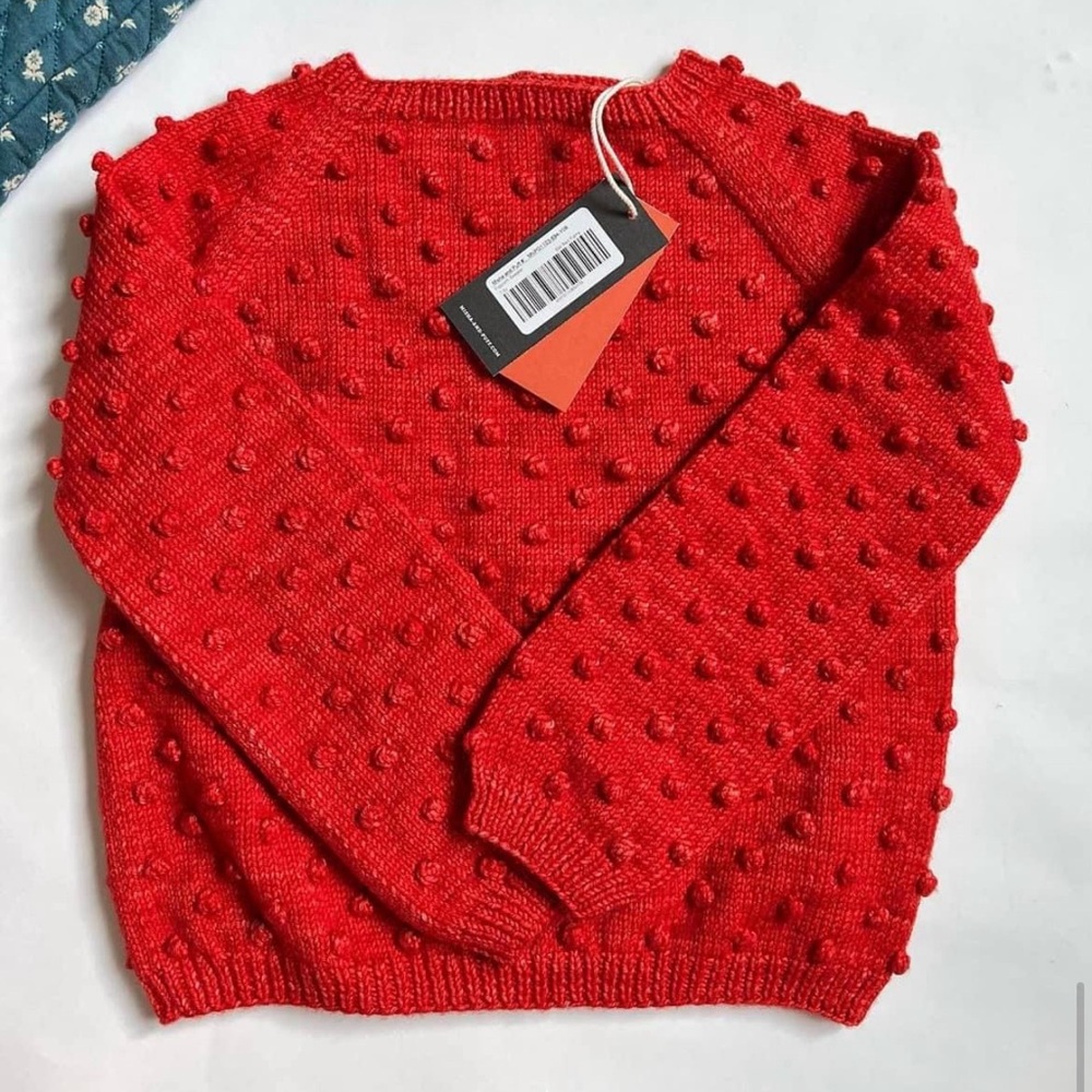 Misha and Puff red flame wool sweater nwot. 7/8
